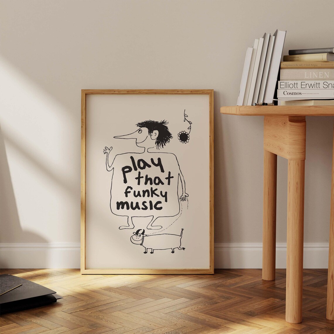 Play That Funky Poster Print Retro Music Poster 70s Music Poster Retro Music Wall Art Song Lyrics Art Retro Jazz Print Jazz Poster - Image 3