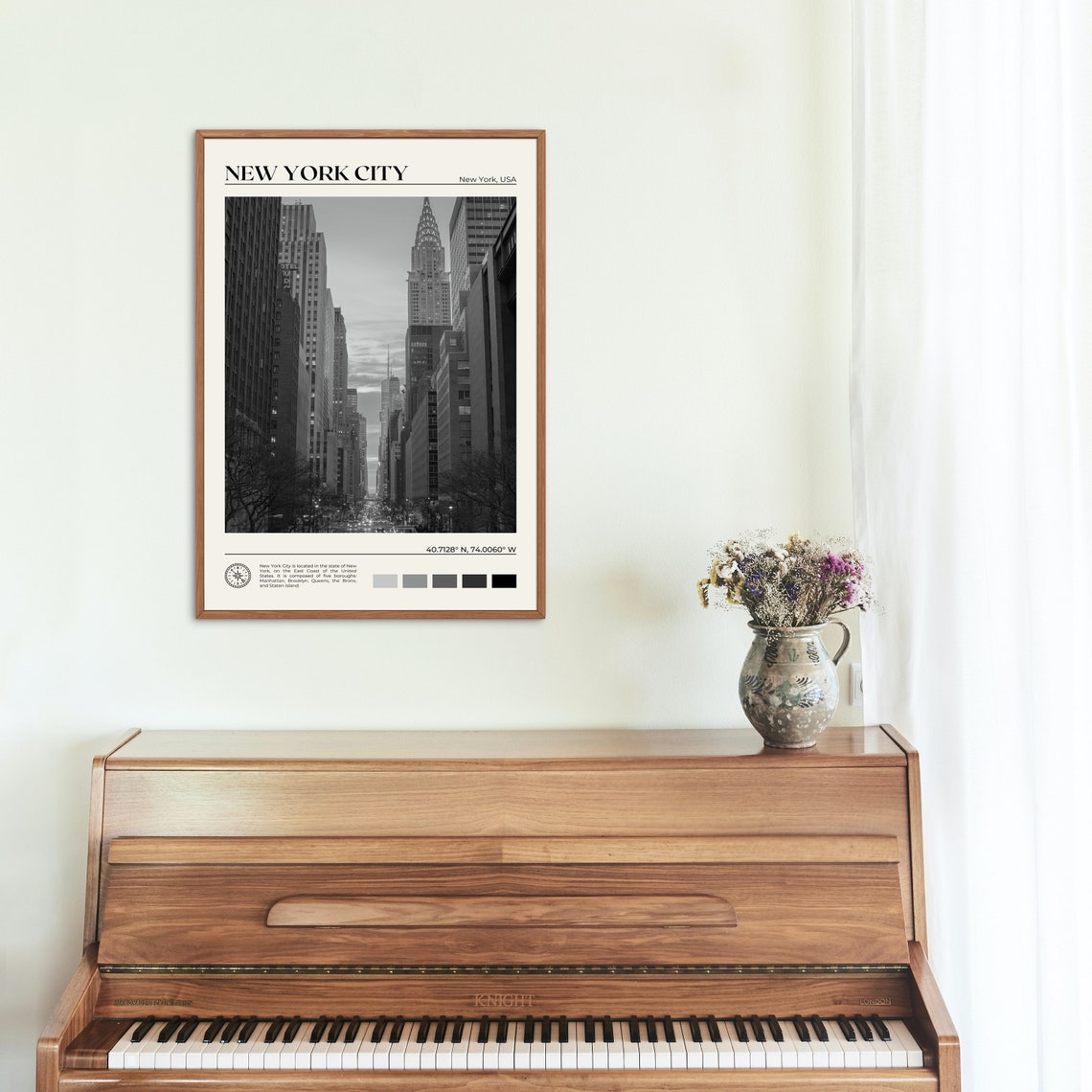 Black And White New York City Print New York City Wall Art New York City Poster New York City Photo New York City Poster Print - Image 2