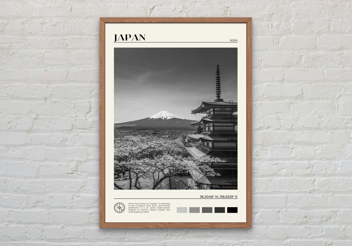 Black And White Japan Print Japan Wall Art Japan Poster Japan Photo Japan Poster Print Japan Wall Decor Tokyo Asia Poster Print