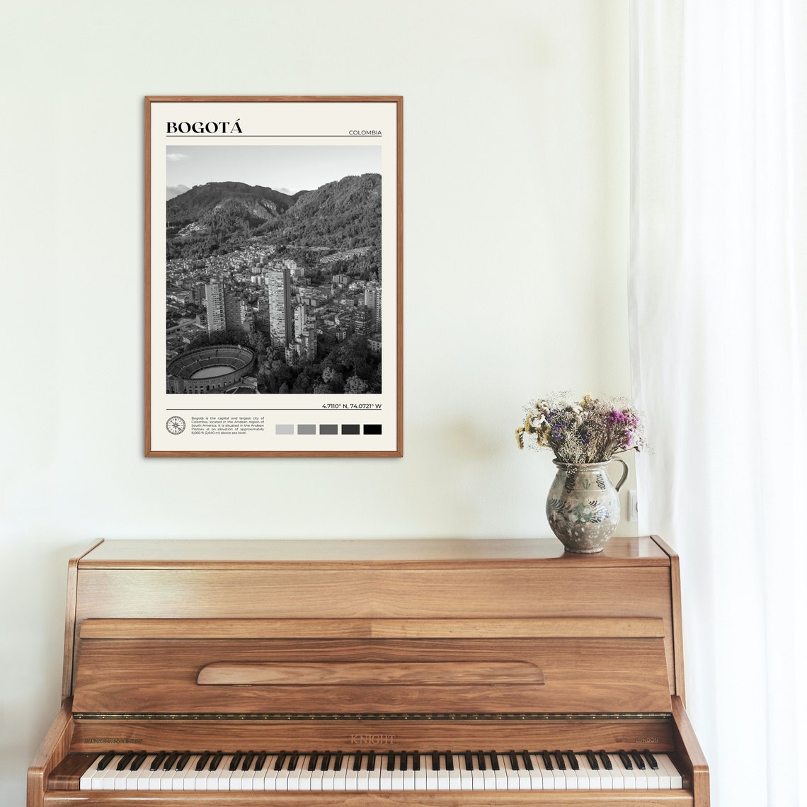Black And White Bogota Print Bogota Wall Art Bogota Poster Bogota Photo Bogota Poster Print Bogota Decor Colombia South America - Image 2
