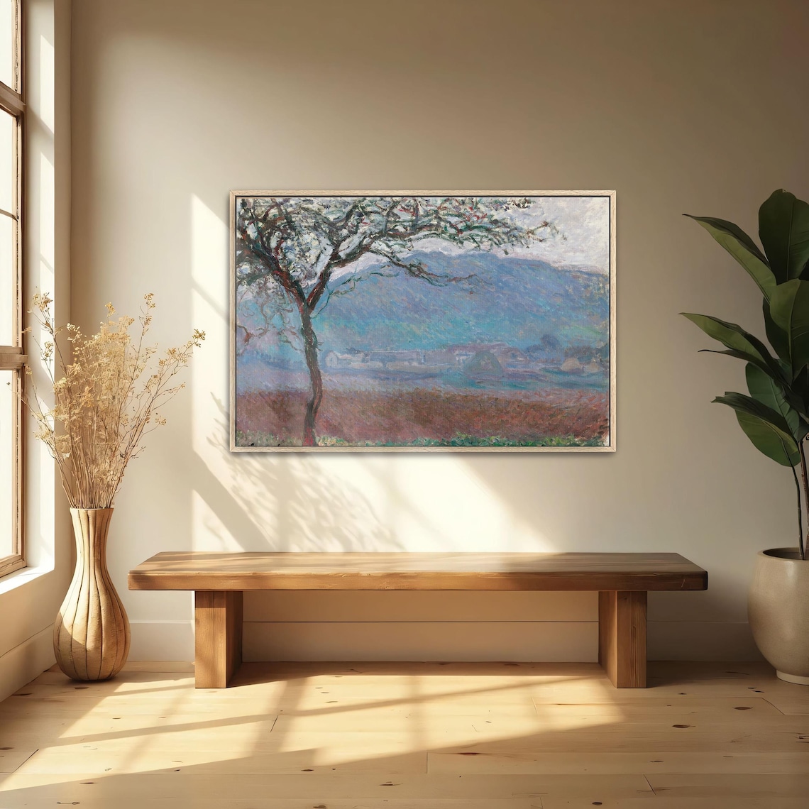Claude Monet Solitary Tree In The Countryside At Dusk Poster - Image 4