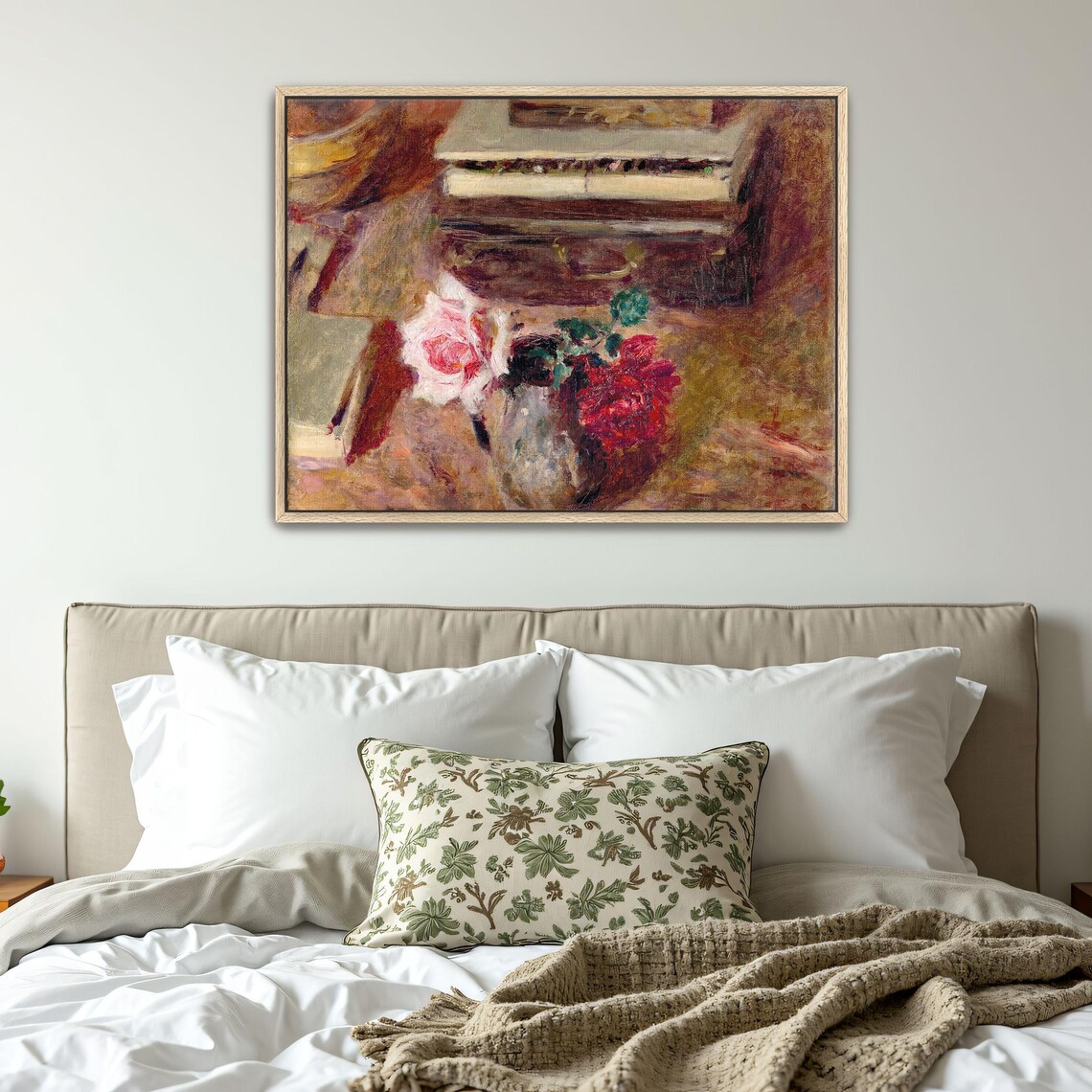 Roses Still Life with Piano Keyboard Impressionist Art Poster - Image 5
