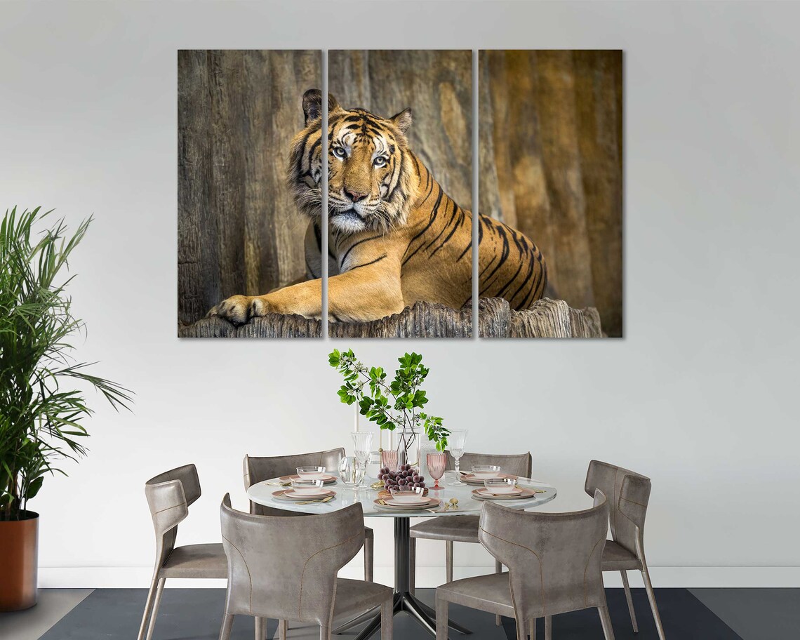 Tiger Wall Art, Modern Big Cat Poster Print - Image 3