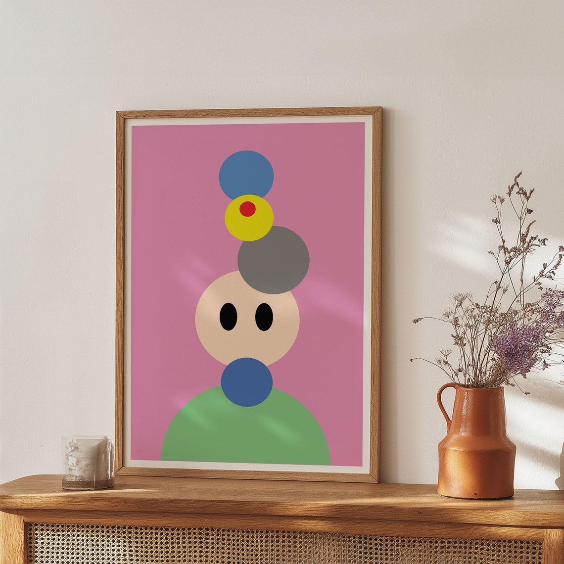 Pink Abstract Art Print Modern Funny Wall Art Decor For Stylish Homes - Image 5