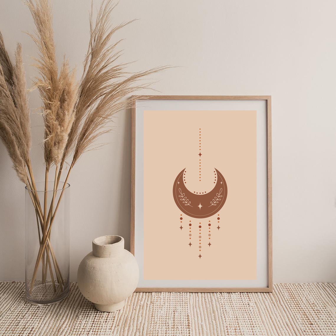 Moon Phase Print Abstract Moon Print Moon Boho Print Boho Gallery Moon Abstract Print Boho Print Moon Art Moon Boho Poster - Image 3