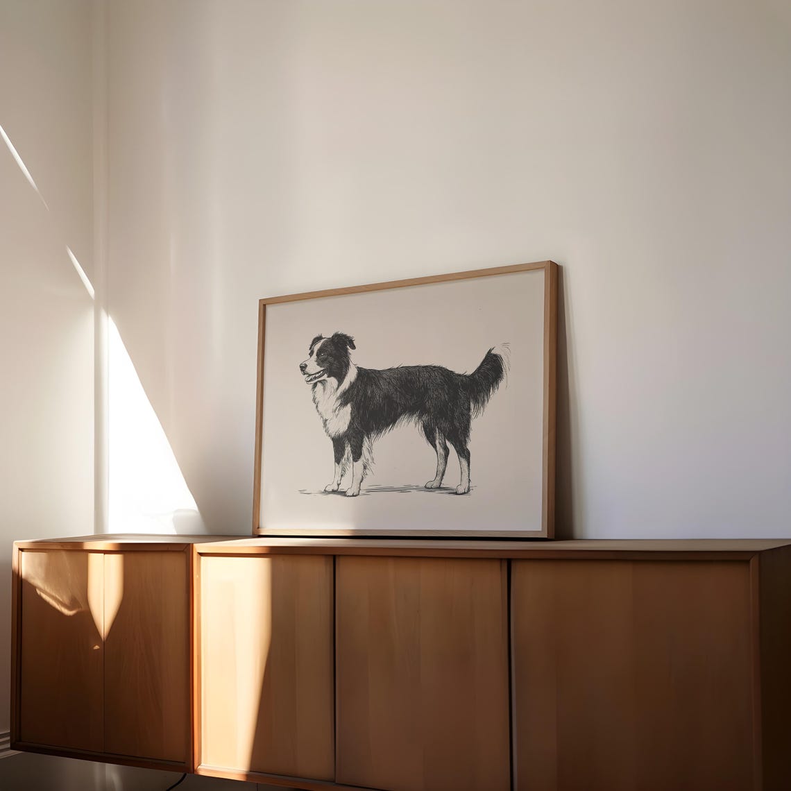 Border Collie Vintage Print Dog Retro Poster Dog Art Antique Vintage Painting Dog Drawing Art Border Collie Illustration Pet Sketch - Image 3