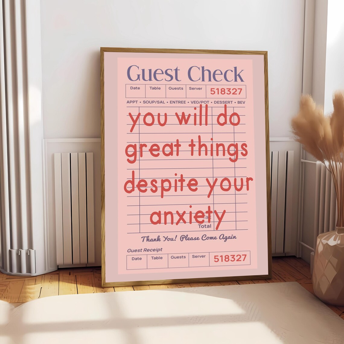 You Will Do Great Things Despite Your Anxiety, Affirmation Print - Image 2