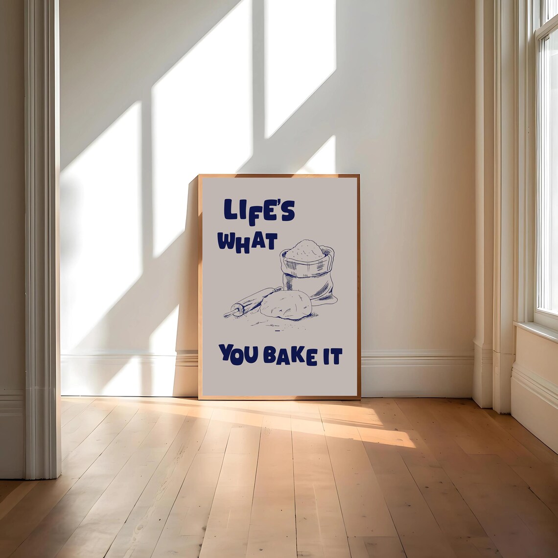 Life's What You Bake It, Funny Baking Kitchen Art Print - Image 4