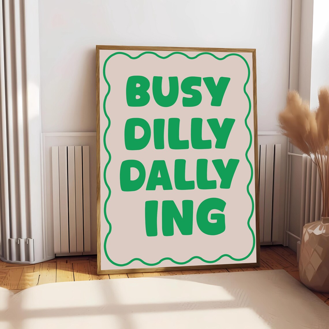 Busy Dilly Dallying Poster, Preppy Apartment Decor - Image 2