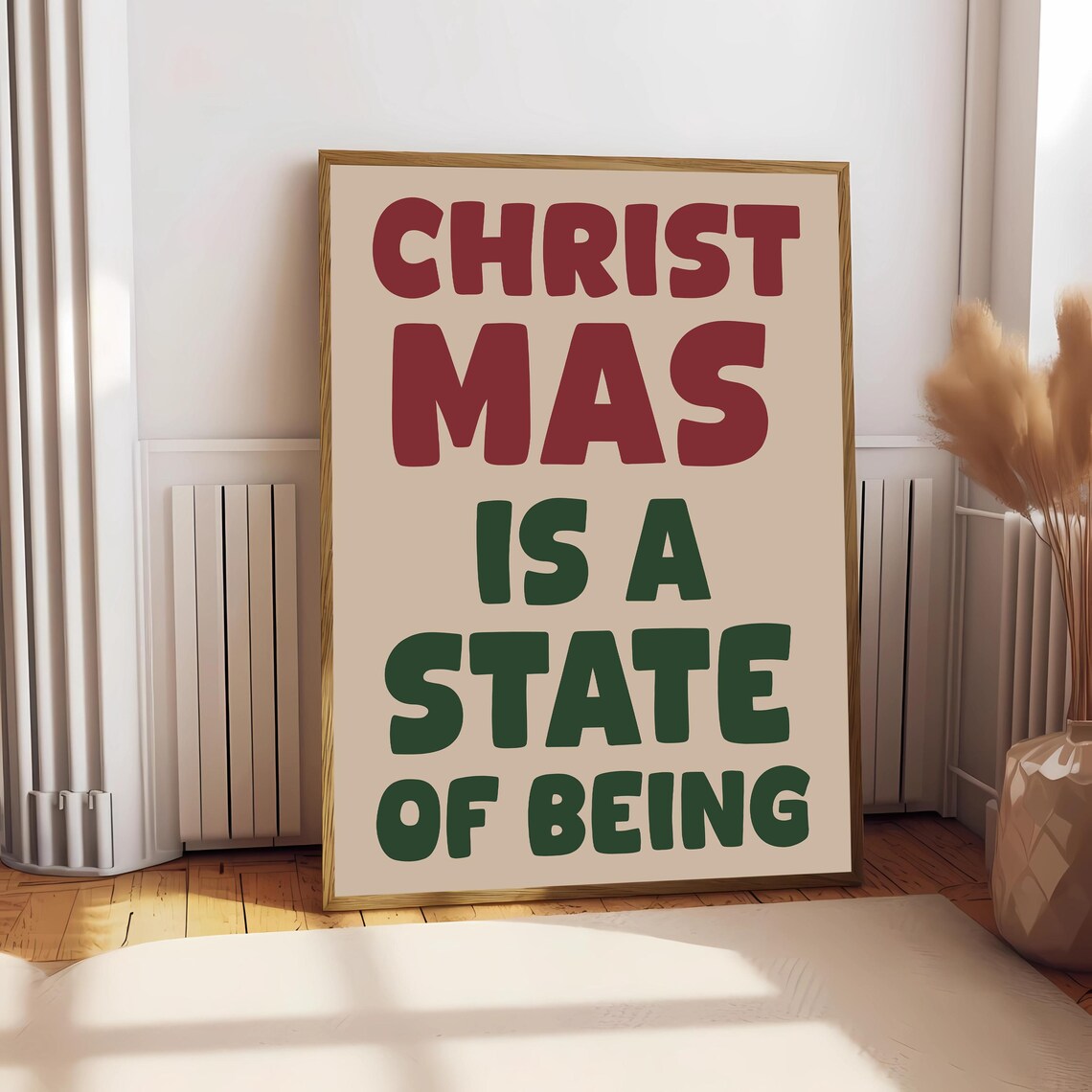 Merry Christmas Quote, Minimalist Winter Poster - Image 2