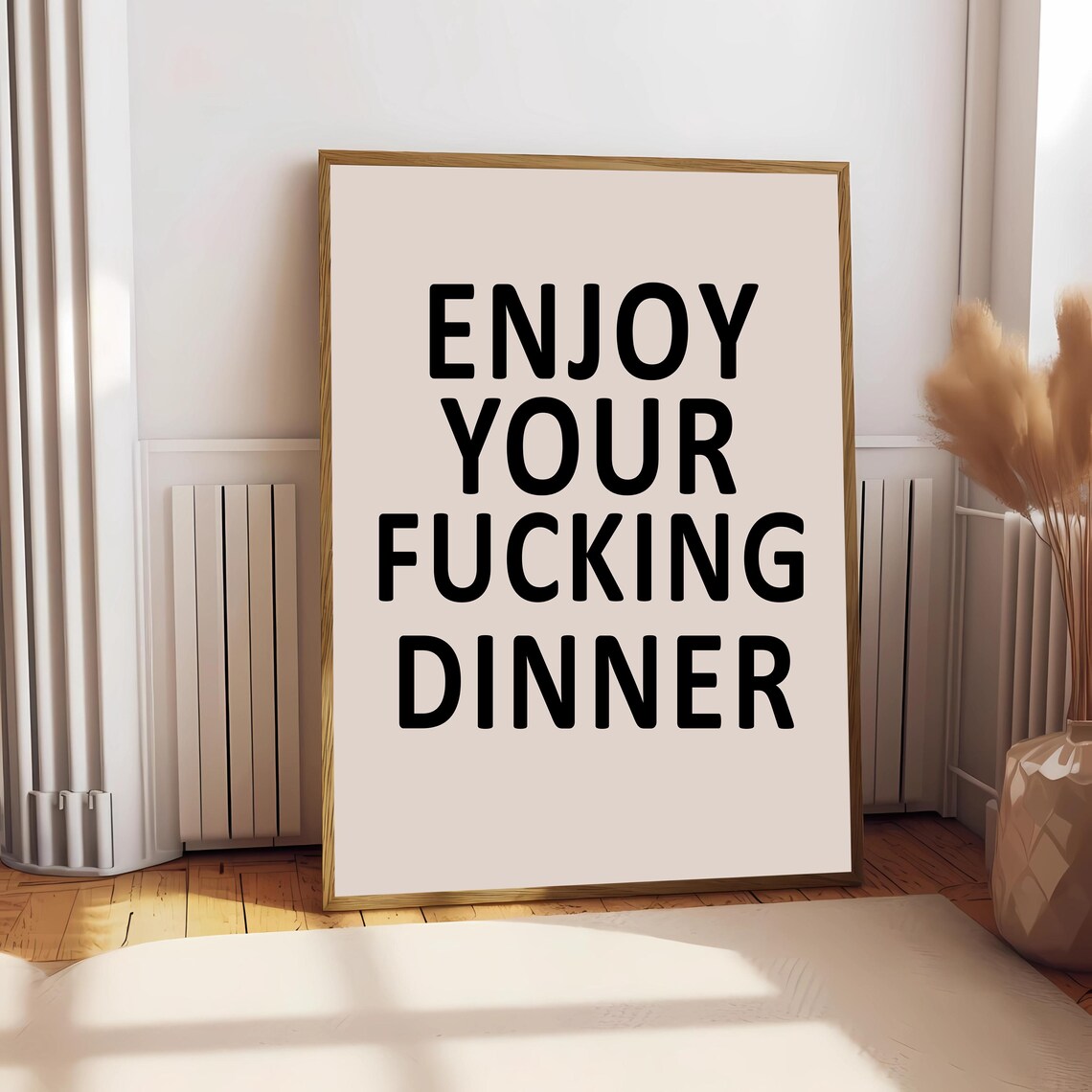Enjoy Your Fcking Dinner, Kitchen Decor Art Print - Image 2
