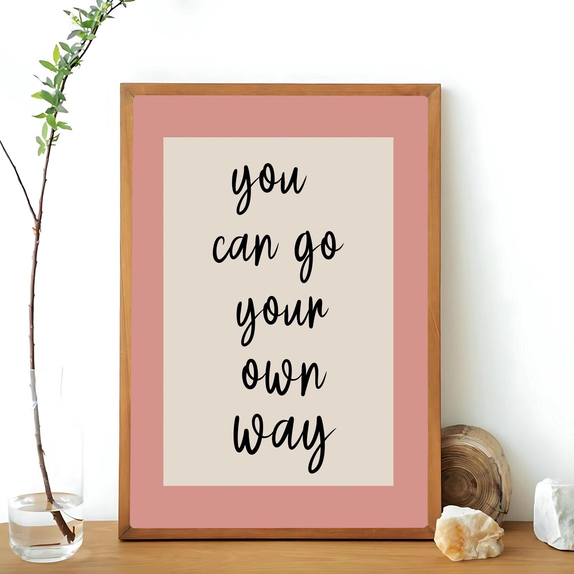 You Can Go Your Own Way, Motivational Art Print - Image 3