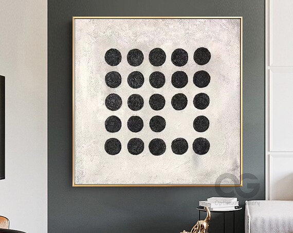 Large Black And White Wall Art Wabi Sabi Wall Art Minimalist Textured Painting Black White Minimalist Painting Original Textured Art