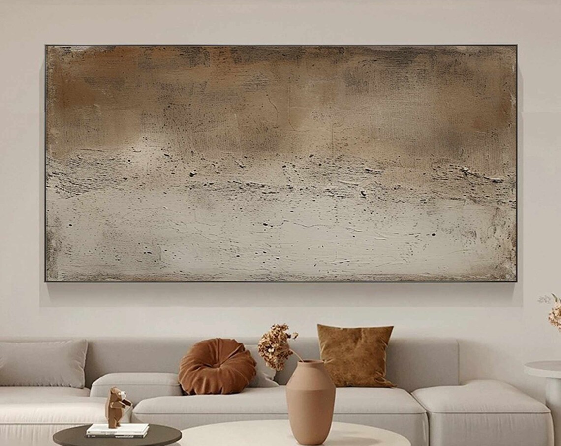 Wabi Sabi Abstract Art Print, Mid Century Modern