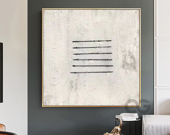 Black And Beige Minimalist Abstract Art Print