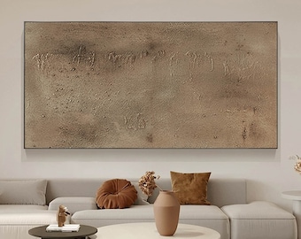 Wabi Sabi Brown Abstract Minimalist Art Print