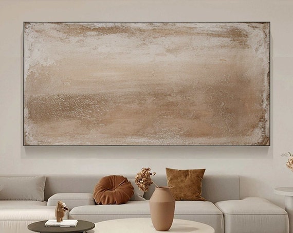 Beige Abstract Wall Art Wabi Sabi Wall Art Earth Tone Texture Painting On Neutral Abstract Landscape Painting Brown Textured Wall Art