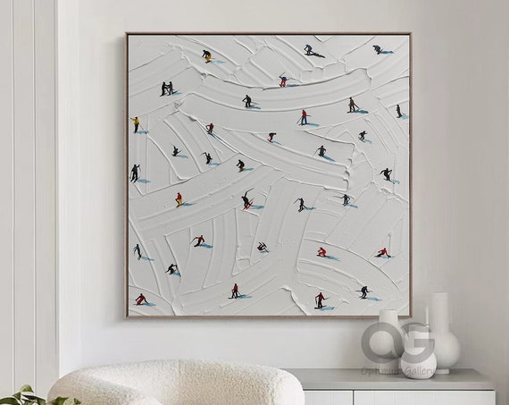 Personalized Ski Sport Winter Mountain Art Print