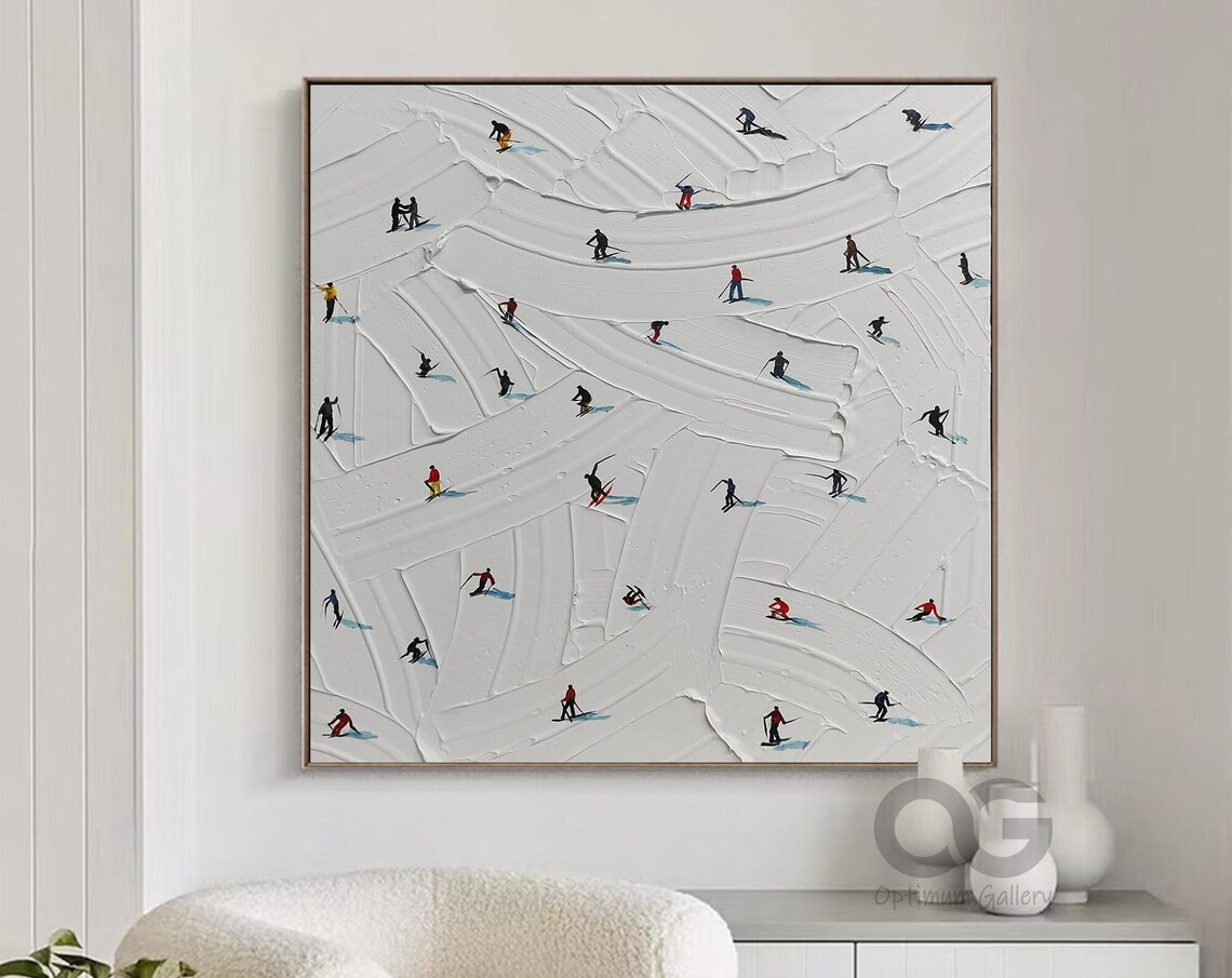 Personalized Ski Sport Winter Mountain Art Print