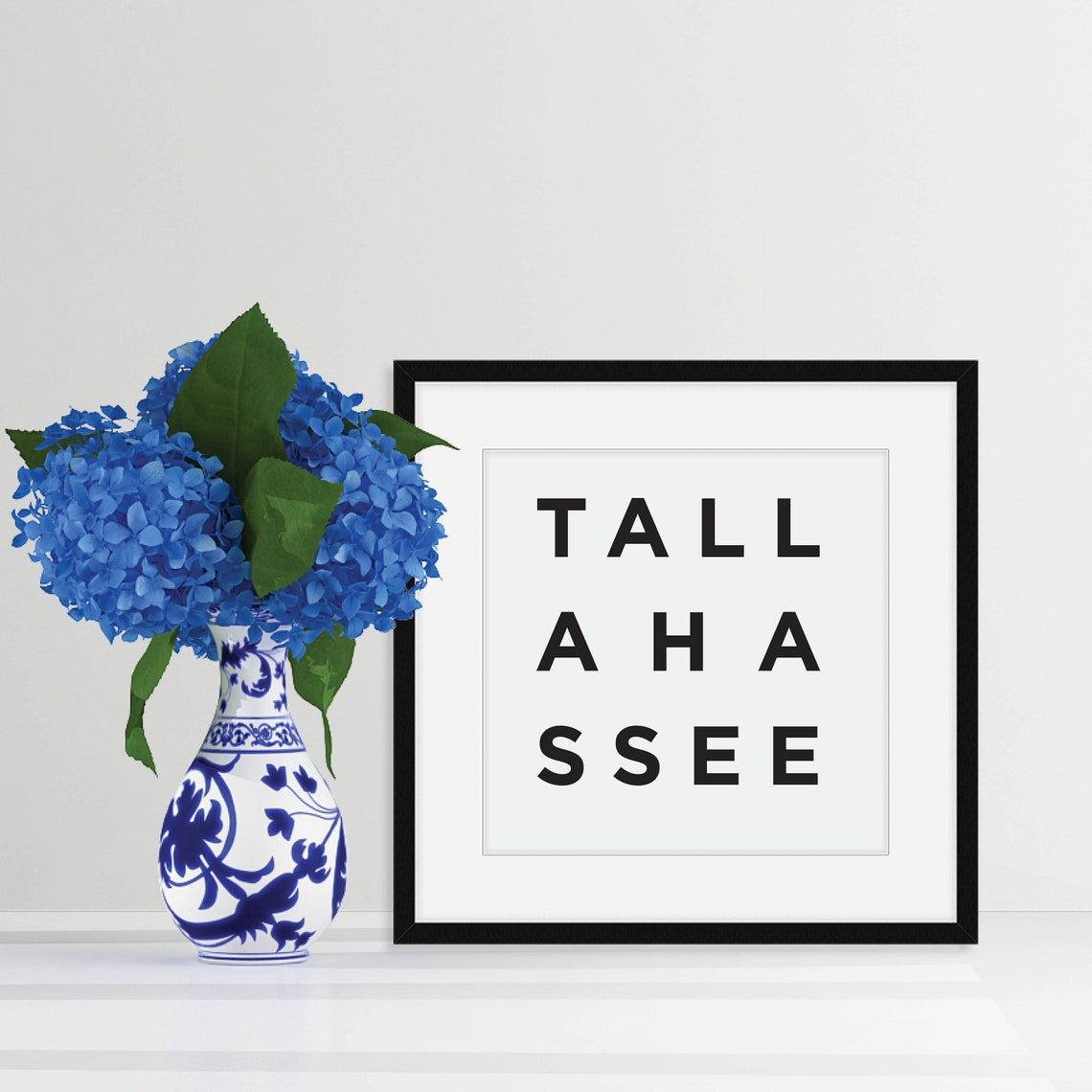 Tallahassee Spaced Bold Letter Typography Florida Capital Pride Poster - Image 2
