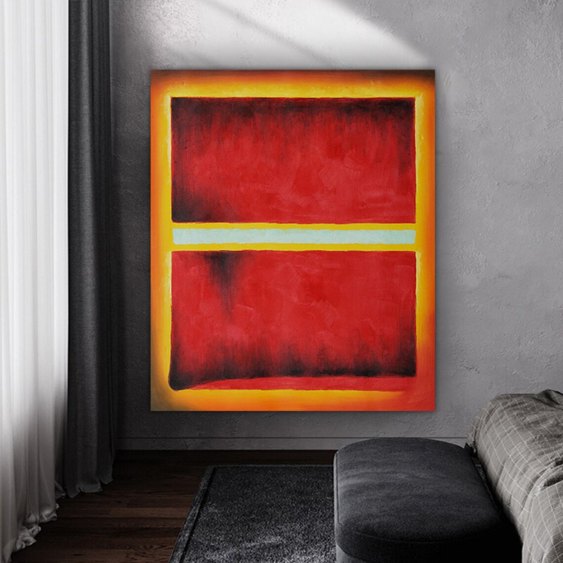 Mark Rothko Yellow Red White Abstract Art Print