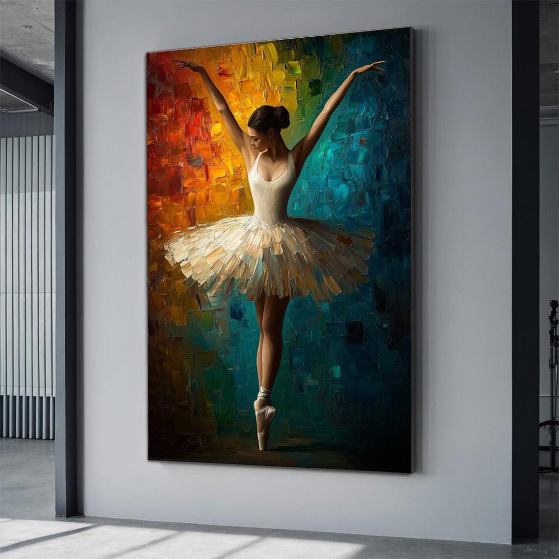 Colorful Ballet Girl Art Music And Dance Wall Decor Ballerina Poster Ballerina Home Gift Wall Painting