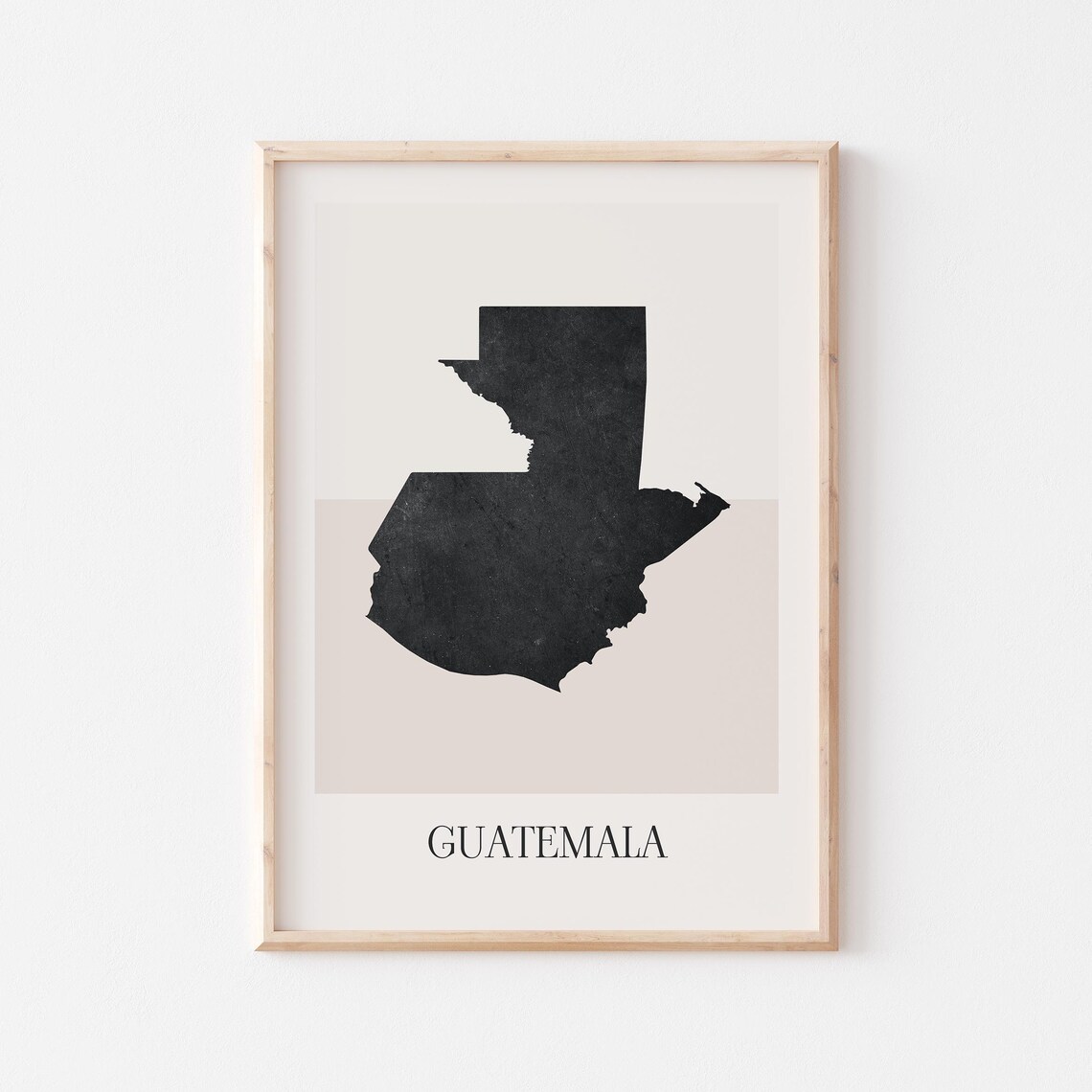 Guatemala Map Minimalist Boho Travel Poster
