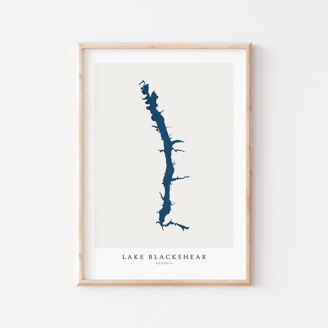 Lake Blackshear Print Poster Art Wall Map House Gift Georgia