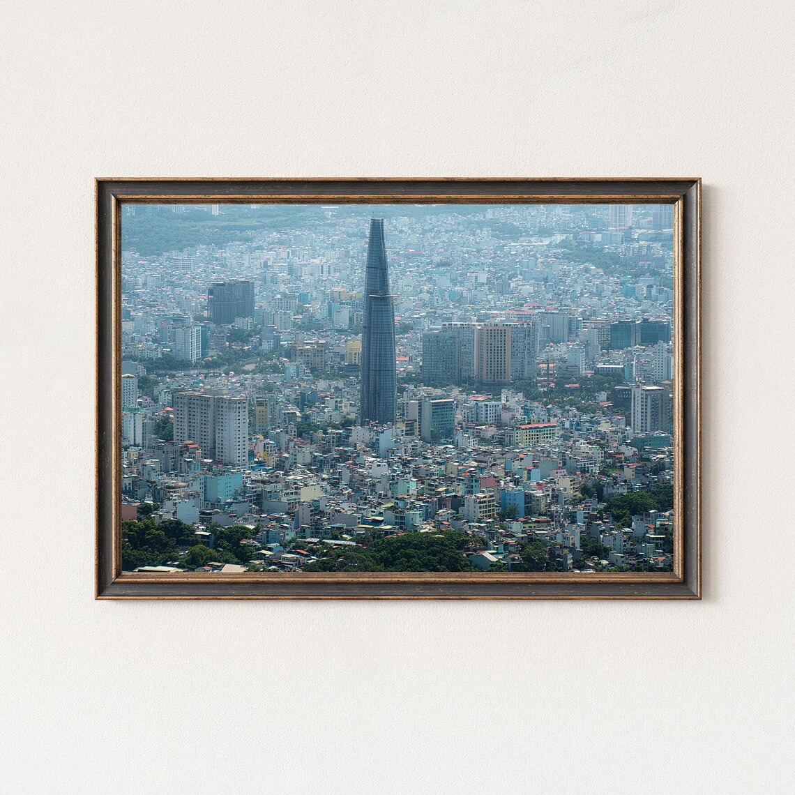 Ho Chi Minh City Skyline Bitexco Tower Urban Cityscape Wall Art Print