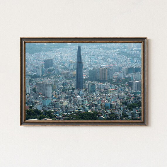 Ho Chi Minh City Skyline Bitexco Tower Urban Cityscape Wall Art Print