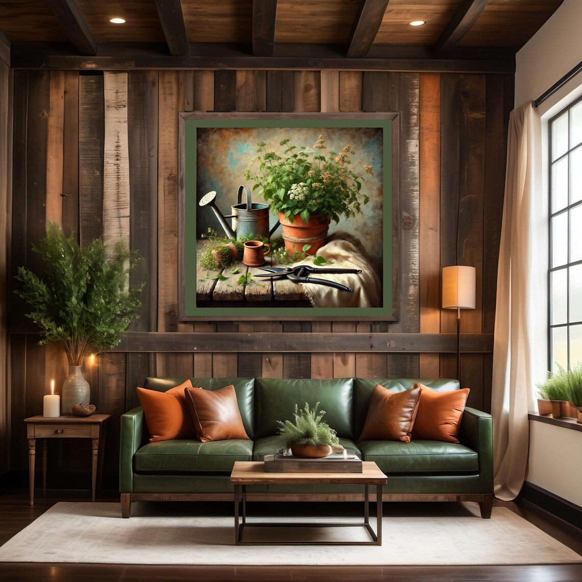 Vintage Gardening Still Life, Rustic Flower Pot Art Print - Image 3