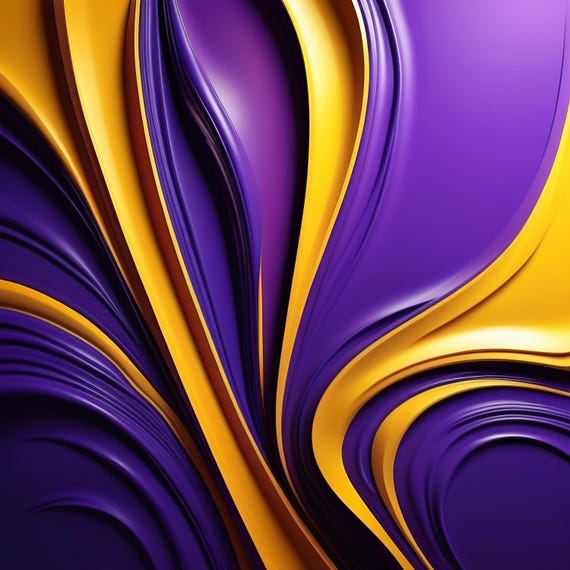 Yellow And Purple Abstract Bold Modern Wall Art Sophisticated Home Decor Vibrant Patterns Textures For Office