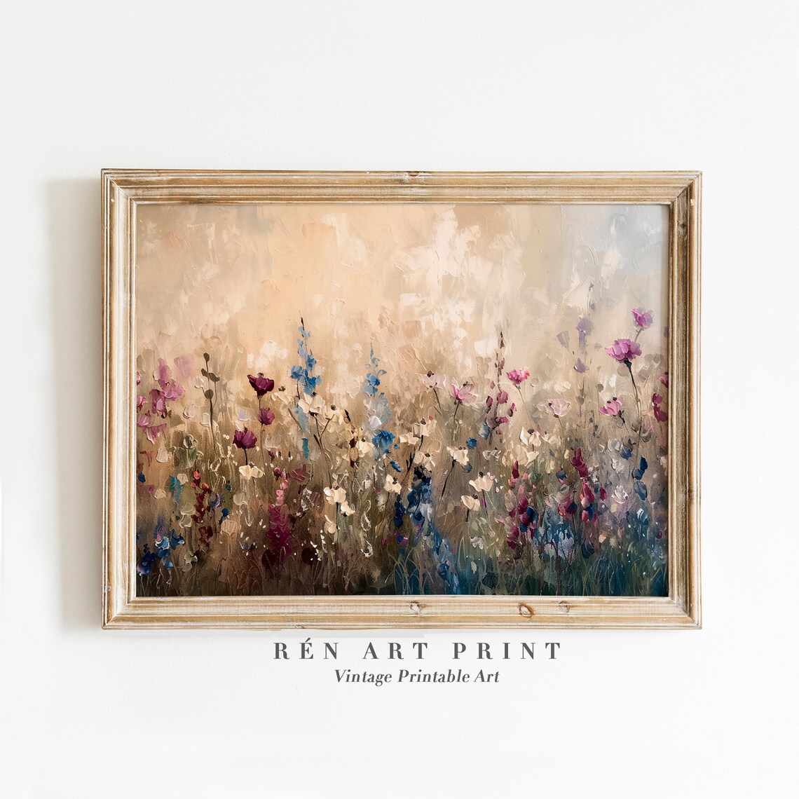 Vintage Floral Wall Art, Country Kitchen Art Print
