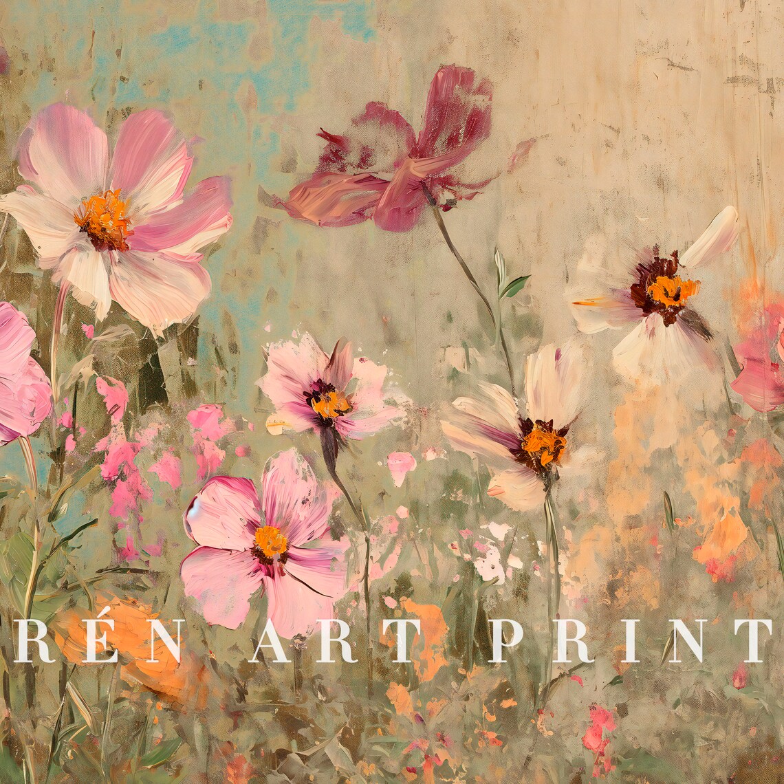 Vintage Wildflower Field Botanical Art Print - Image 3