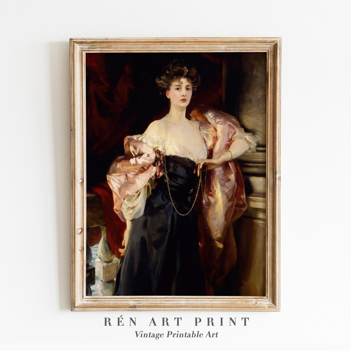 Victorian Woman Portrait, Vintage Lady Art Print