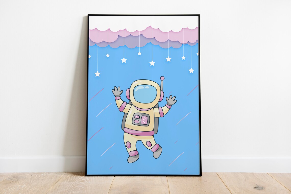 Space Girls, Outer Space Nursery Decor - Image 6