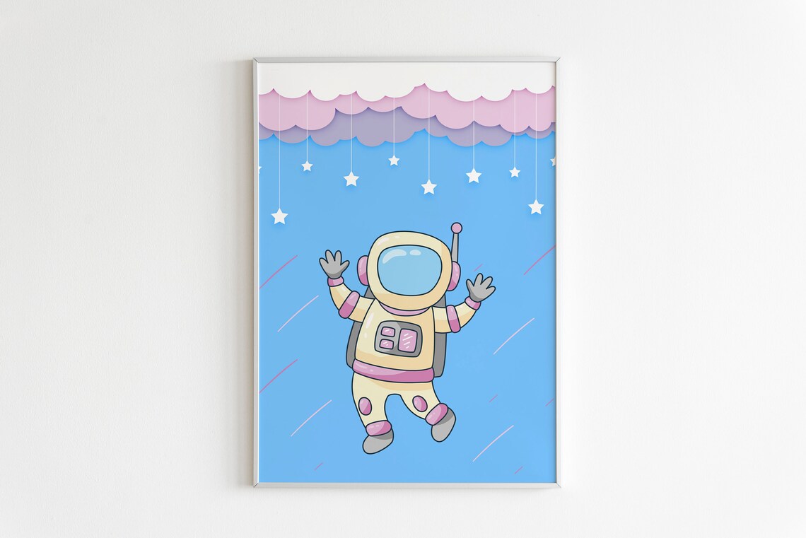 Space Girls, Outer Space Nursery Decor - Image 8