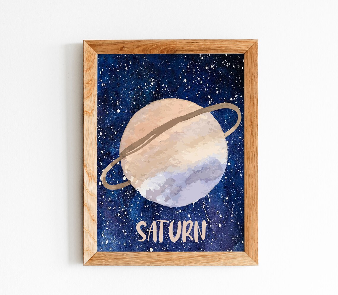 Solar System Wall Art, Nursery Decor Poster - Image 6