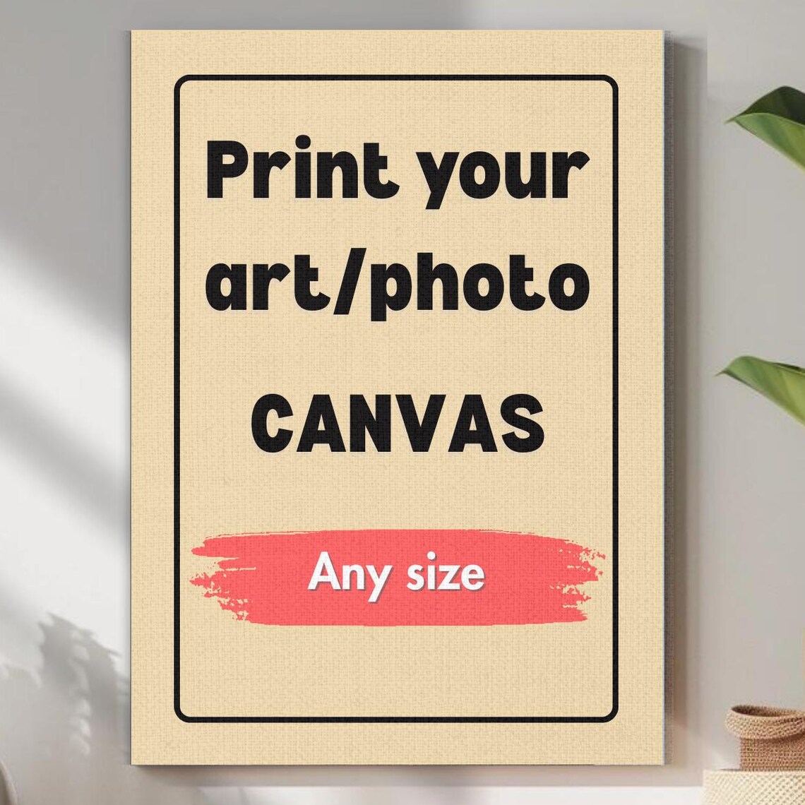 Personalized Custom Photo To Canvas Wall Art Service Any Size