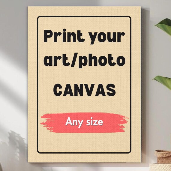 Personalized Custom Photo To Canvas Wall Art Service Any Size