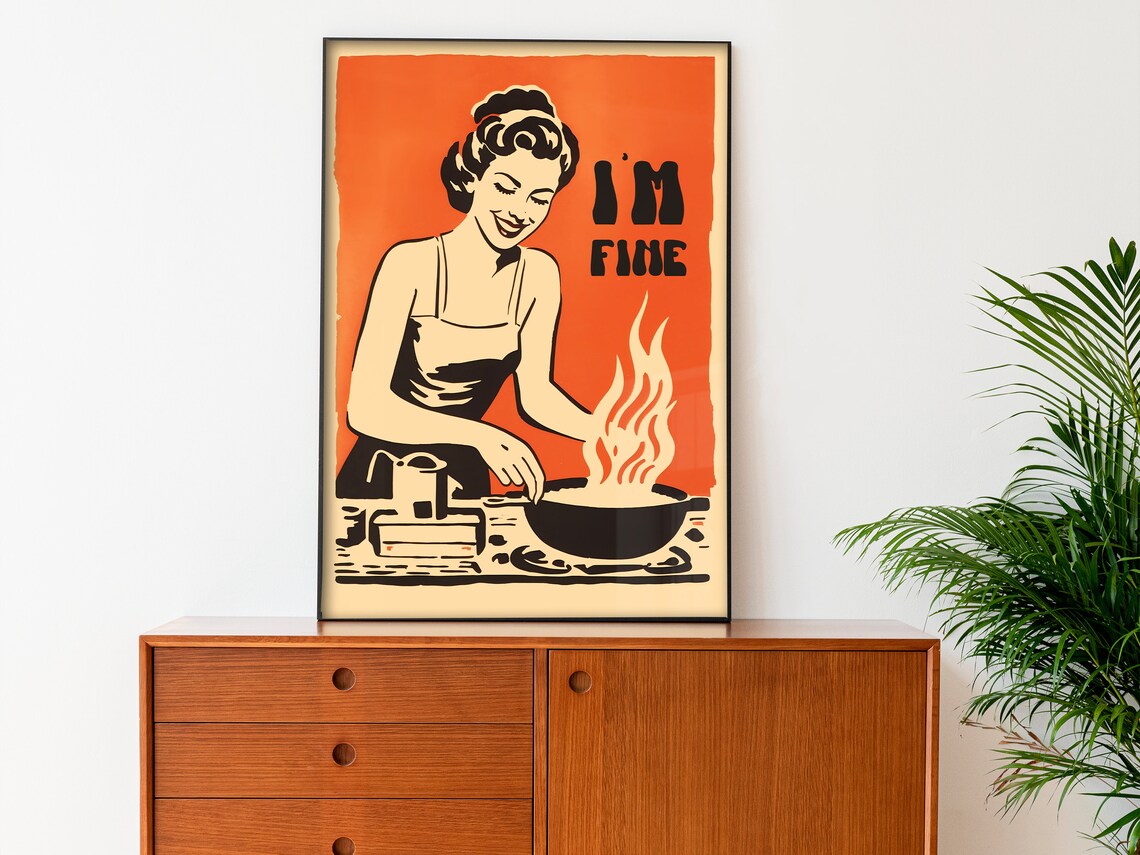 Retro Atomic Age Kitchen Wall Art, 50s Poster - Image 3
