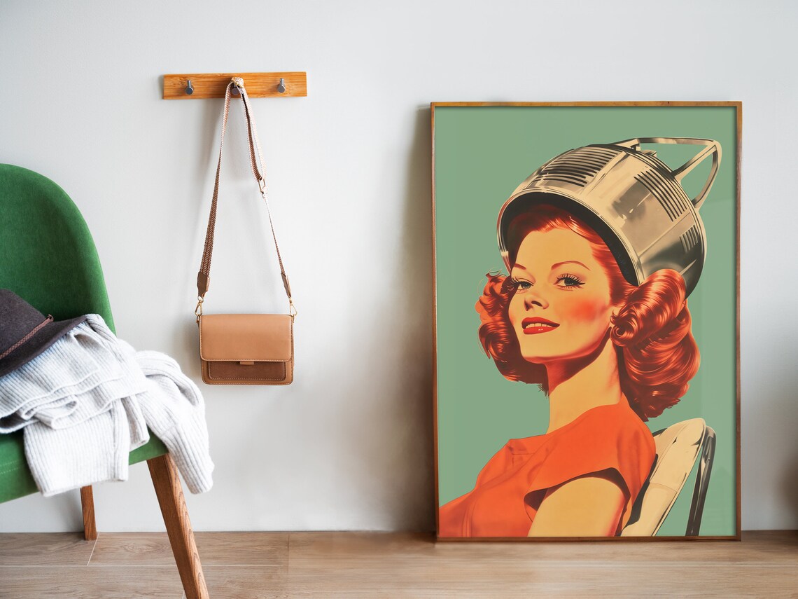 Hair Salon Retro Wash And Go Poster Print - Image 5