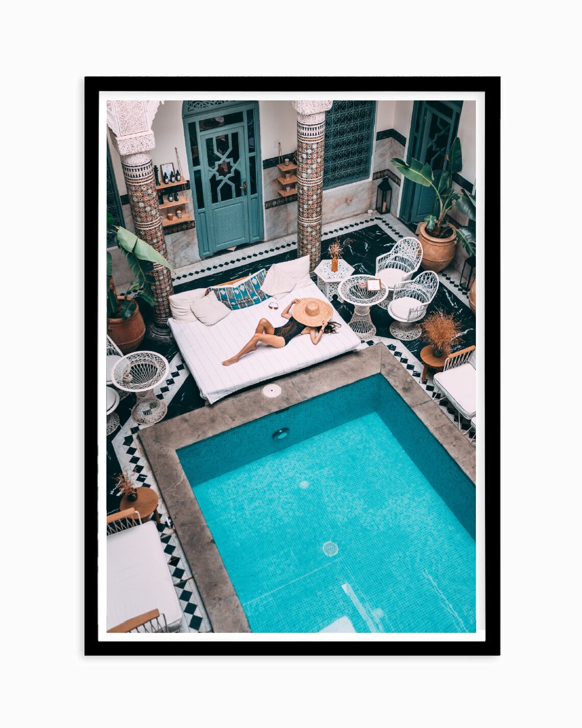 Marrakech Bohemian Art Print, Morocco Decor