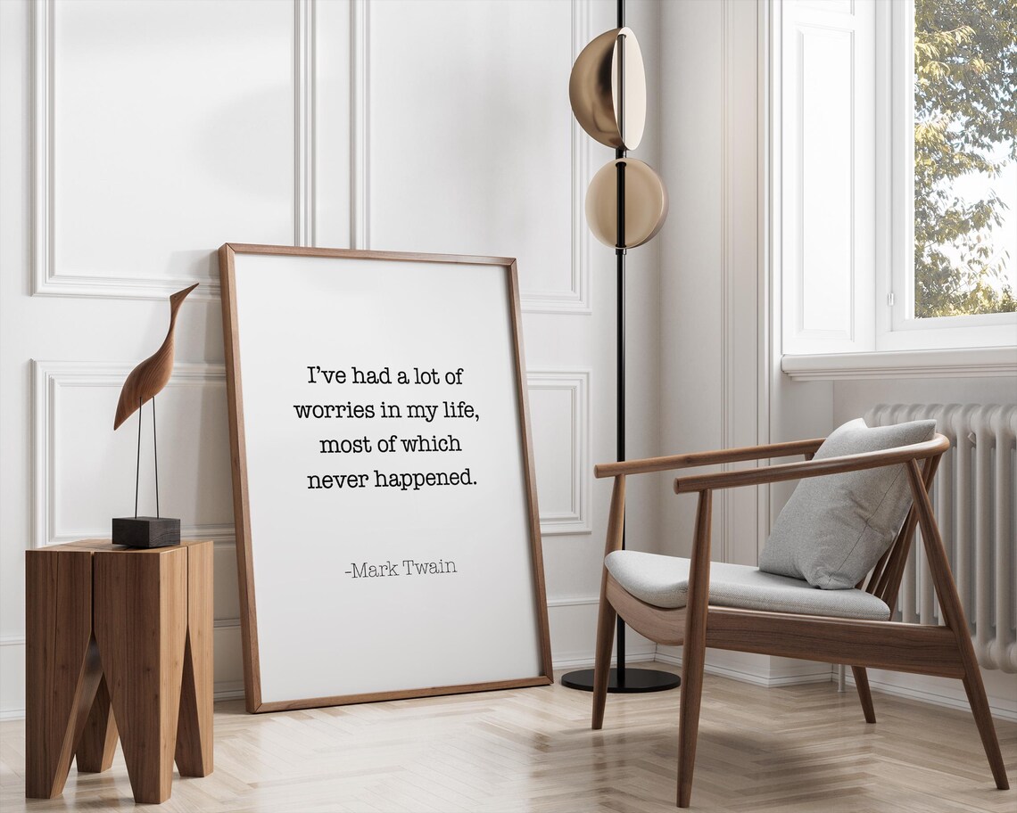 Mark Twain Quote Minimalist Literary Poster Print - Image 2