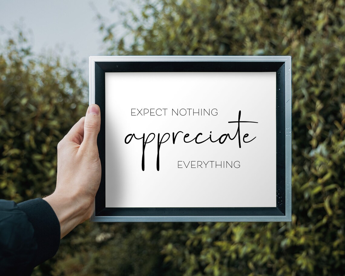 Gratitude Print, Minimalist Thankful Art Print - Image 2