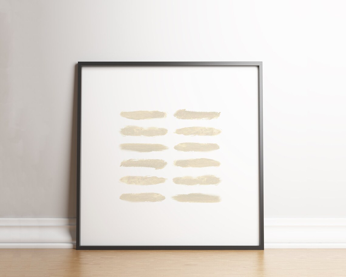 Beige Abstract Watercolour Art Print, Scandinavian Decor - Image 2