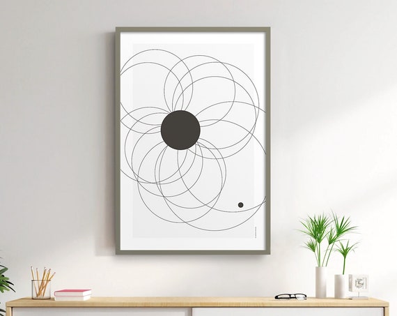 Minimalist Flower Print Modern Flower Art Geometric Flower Art Minimalist Flower Art Modern Flower Print Minimalist Wall Art