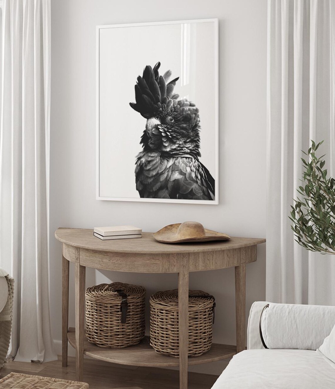 Black Cockatoo Bird Photography Art Print, Australia - Image 3