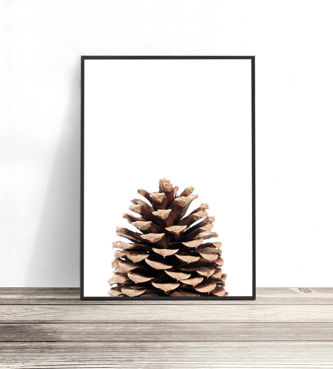 Pine Cone Scandinavian Christmas Botanical Poster