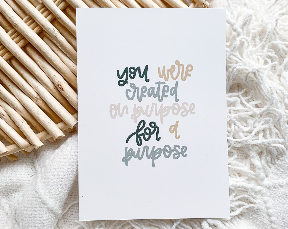 Christian Motivational Affirmations Art Print